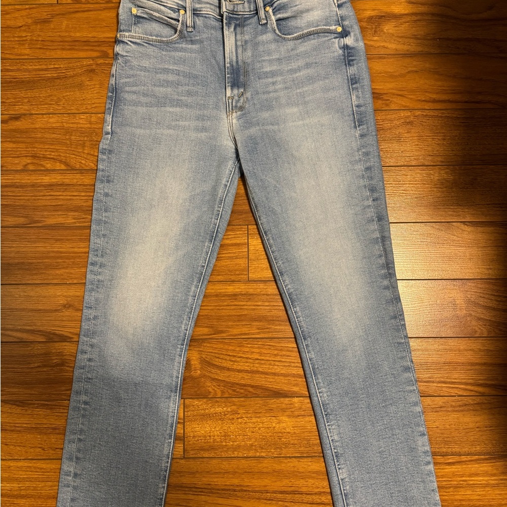 MOTHER Women's Light Blue Ankle Jeans